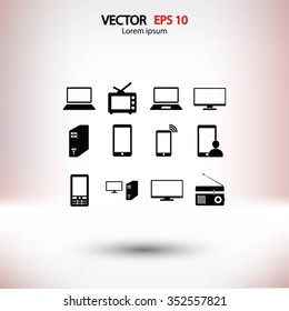 Communication device icons