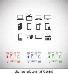 Communication device icons