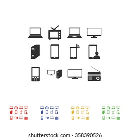 Communication device icons