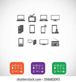 Communication device icons