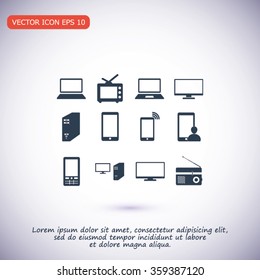 Communication device icons
