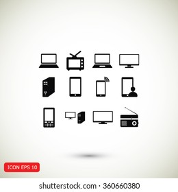 Communication device icons