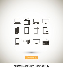 Communication device icons