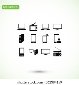 Communication device icons