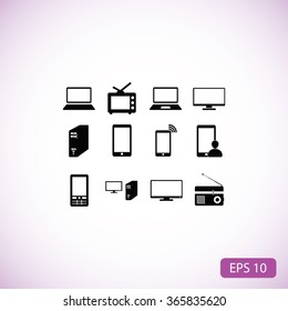 Communication device icons