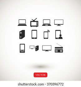 Communication device icons