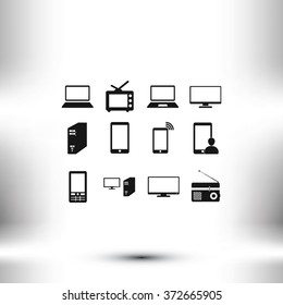 Communication device icons