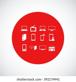 Communication device icons