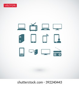 Communication device icons