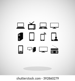Communication device icons