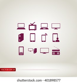 Communication device icons