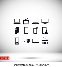 Communication device icons