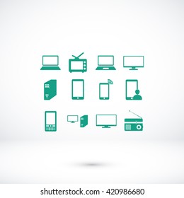 Communication device icons