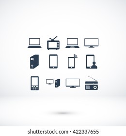Communication device icons