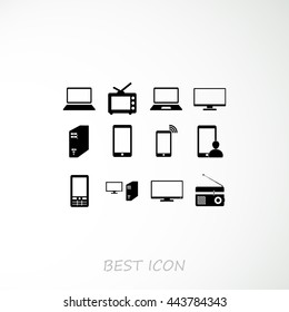 Communication device icons