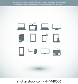 Communication device icons