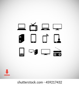 Communication device icons