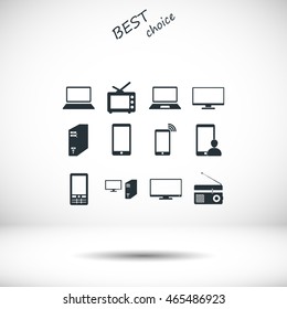 Communication device icons