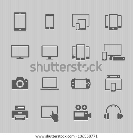 Communication device icons