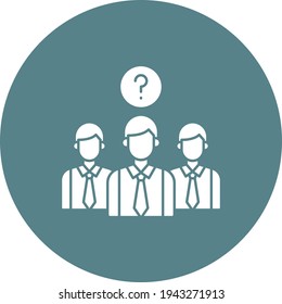 Comunicación, diálogo, imagen vectorial de icono de discusión. También se puede usar para la ciberseguridad. Idóneo para aplicaciones web, aplicaciones móviles y medios impresos.