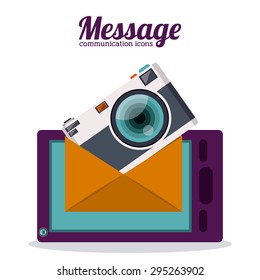 Communication digital design, vector illustration eps 10