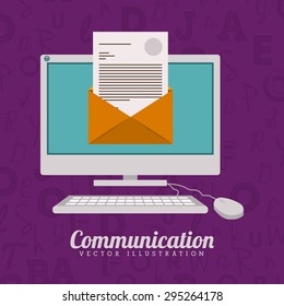 Communication digital design, vector illustration eps 10