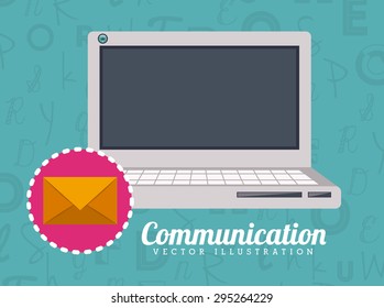Communication digital design, vector illustration eps 10