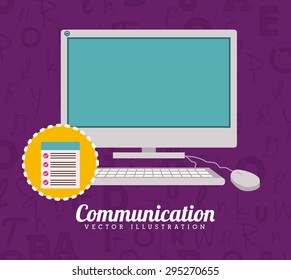 Communication digital design, vector illustration eps 10