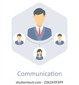 Concepto de icono de comunicación y discusión