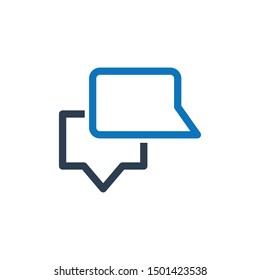 Communication, discussion icon. vector graphics