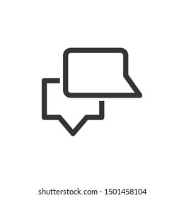 Communication, discussion icon. vector graphics