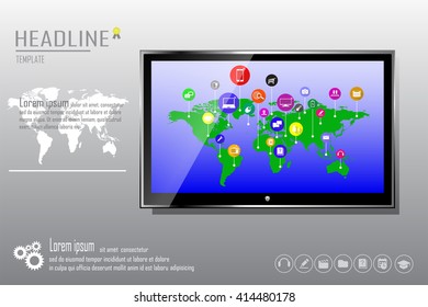 IT Communication - e-learning - internet network as knowledge base