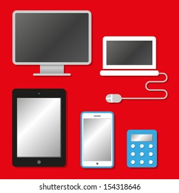Communication elevtronic devices icons