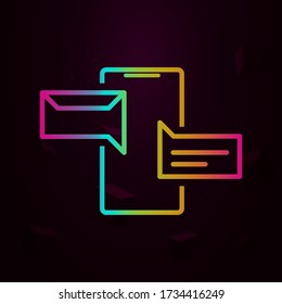 communication, email, phone nolan icon Simple thin line, outline vector of Marketing and advertising icons for ui and ux, website or mobile application