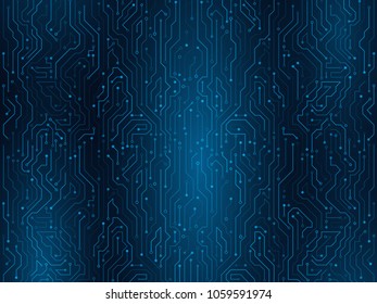 Communication and engineering concept. High-tech technology background texture. Circuit board vector illustration.