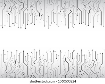 Communication and engineering concept. High-tech technology background texture. Circuit board vector illustration.