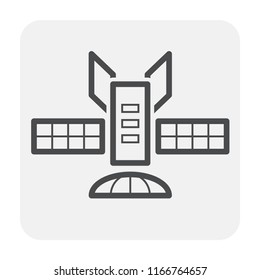 Communication equipment icon on white.
