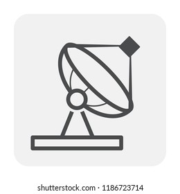 Communication equipment icon on white.