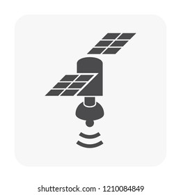 Communication equipment icon on white.