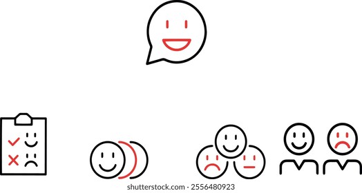 Communication and Feedback Icons vector design
