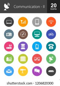 Communication Filled Circle Icons