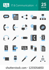 Communication Filled Icons