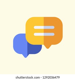 Communication Flat Icon Vector Graphic Download Template Modern