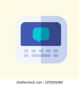 Communication Flat Icon Vector Graphic Download Template Modern