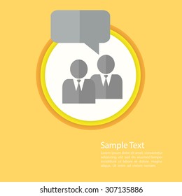 Communication flat template vector/illustration eps10.