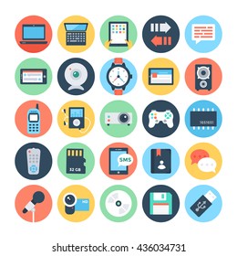 Communication Flat Vector Icons 3