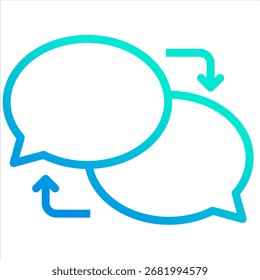 Elemento De Ícone De Fluxo De Comunicação Para Design