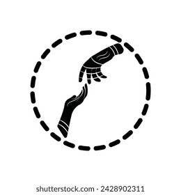Communication, future, hand, relation, social icon