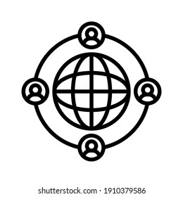 Communication, global, worldwide icon vector image. Can also be used for seo and web, Suitable for use on web apps, mobile apps and print media.