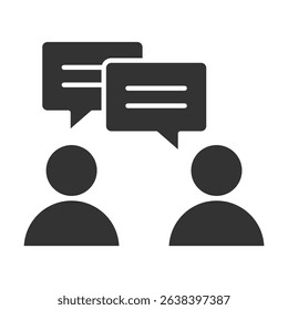 Communication Glyph Icon Element For Design